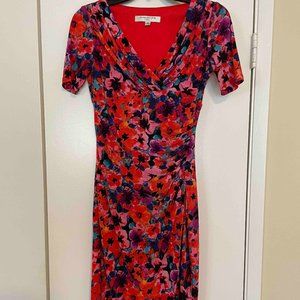 Evan Picone festive floral dress